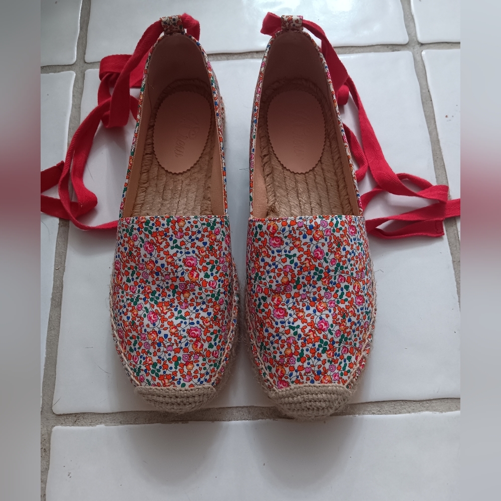 JCREW Floral espadrilles